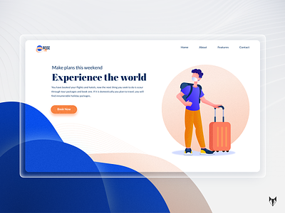 Reise - Travel Agency 2021 trending android animation app booking branding character color design gradient hero illustration ios iphone tour trends typography ui ux website