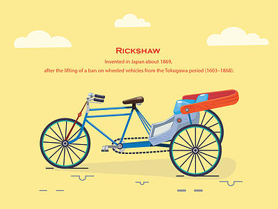 Life On Wheels - Rickshaw 2d design icons illustration rickshaw wallpaper wheel