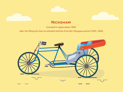 Life On Wheels - Rickshaw 2d design icons illustration rickshaw wallpaper wheel