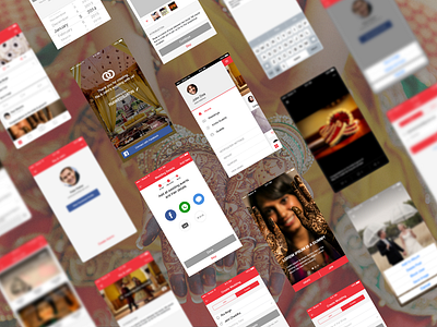 Wedtalk - Personalised wedding app android app app design apple event gallery invite ios marriage sketch social platform wedding