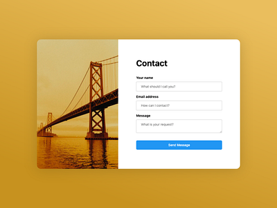 Contact form contact form minimalism web design