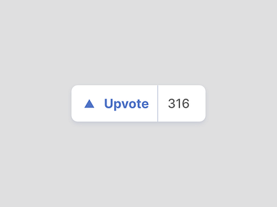 Upvote button button nocode upvote