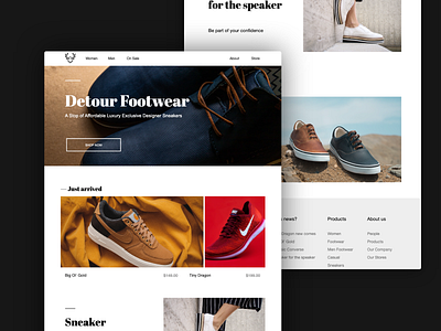 Footwear Store - Grid Template