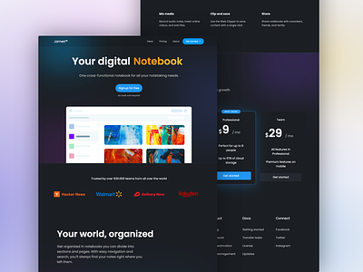 Ambient Landing Page