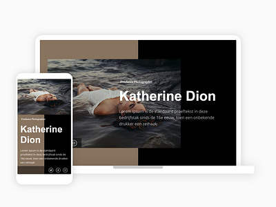 Katherine personal page web design