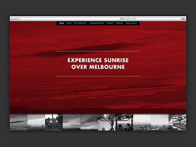 Sunrise Over Melbourne futura gallery photo photo gallery responsive ui user interface web design website