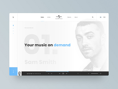 Homepage concept - Universal Music Group