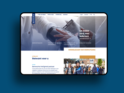 Berenschot · Corporate homepage UI