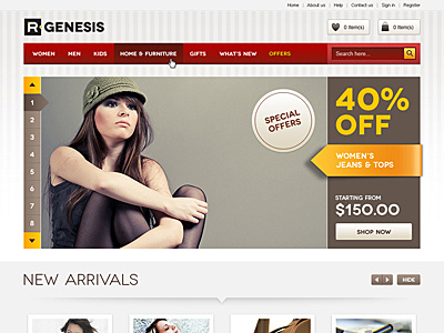 Life Style Modern Online Store Design