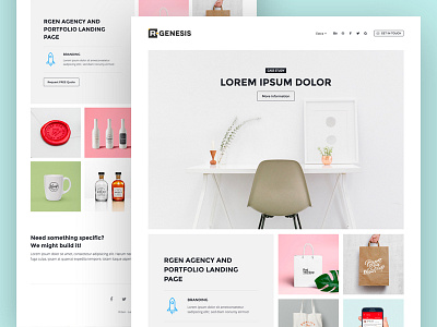 Agency Landing Page agency clean grids landing page minimal modern portfolio