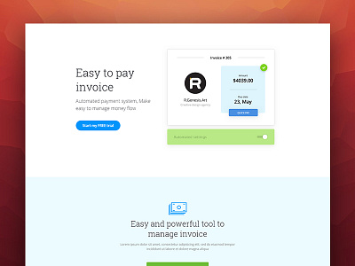  Finance Landing Page