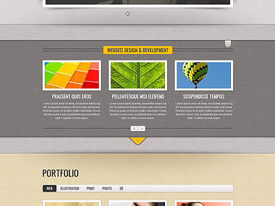 R.Gen - One Page Site 960 grid creative designer portfolio one page portfolio showcase simple single page single page site