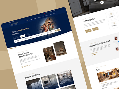 Holiday Hotel Home Page Design design figma hotel lux otel ui ux web