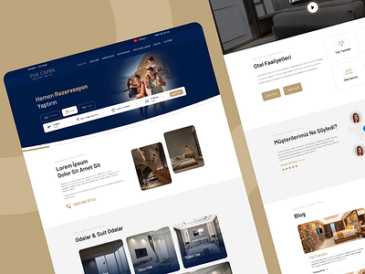 Holiday Hotel Home Page Design