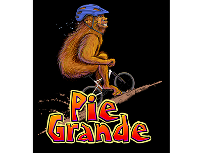 Pie Grande design illustration typography