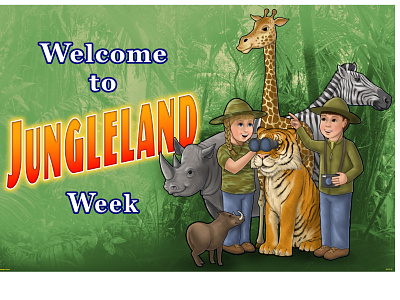 Jungleland week design illustration typography