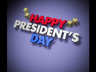 President's Day design icon illustration logo typography