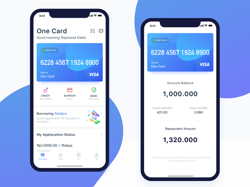 One Card APP by 张小毖 on Dribbble