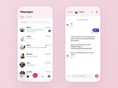 Dribbble invite! Messages & Chat – Dribbble concept design account call card cards chat choose design dribbble dribbble best shot dribbble invite dribbbleweeklywarmup hello hello dribbble list menu menu bar ui ux videocall web