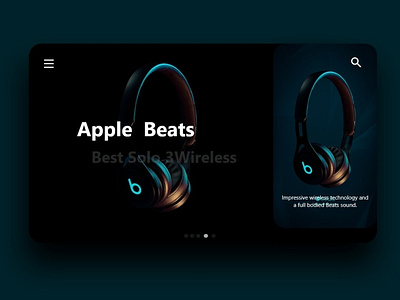 Apple Beats branding design ui ux