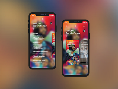 UX exploration for podcast app app card design explore iphone mobile podcast product ui ux ux ui ux design