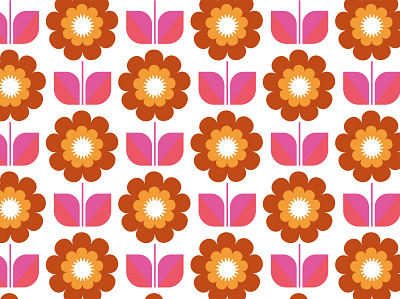 pattern design floral graphic design illustration pattern retro vector