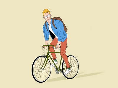 Cyclist 2d art art casual character design characterdesign cycling cyclist design designer drawing fashion illustraion illustration illustration art illustrations illustrator outline procreate procreate art procreateapp