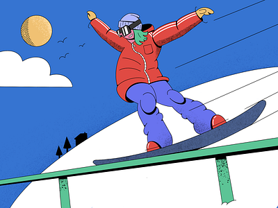 Vacation time! character design characterdesign christmas colorful daily design drawing flat flat design illustration illustrator modern procreate procreate app procreate art snowboard sport vacation winter winter sports