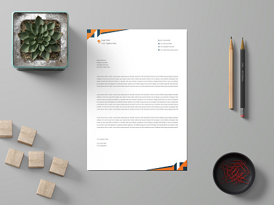 Letterhead Design app branding business color design graphic graphic design icon illustration letterhead logo minimal text ui white work