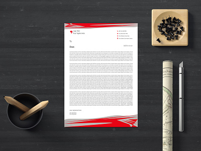 Corporate Letterhead Design Template