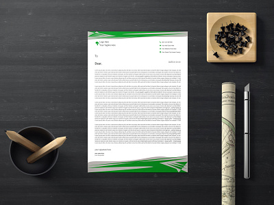 Corporate Letterhead Design Template