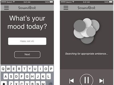 Soundbot-2 rough sketch soundbot ui wireframe