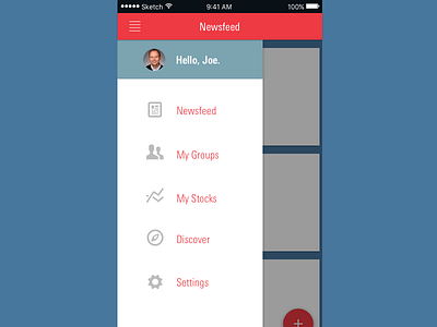 Untitled Finance App Menu app finance menu mobile sketch ui ux