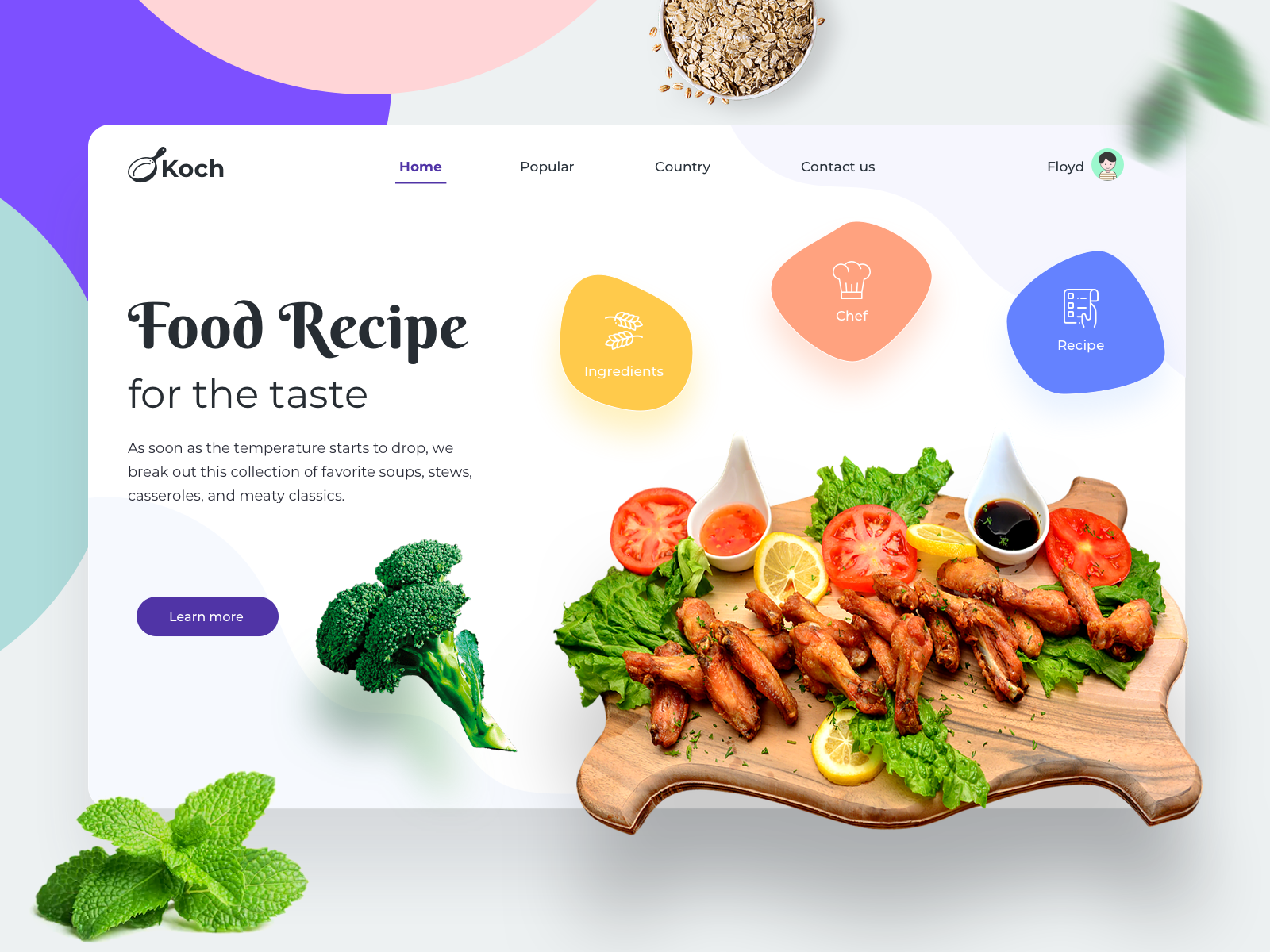 food-recipe-by-sumit-choudhary-for-nickelfox-ui-ux-design-on-dribbble