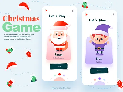 Toy Land app art card color design ecommerce elves exploration graphic hero idea illustration minimal santa screen toys ui ux vector website