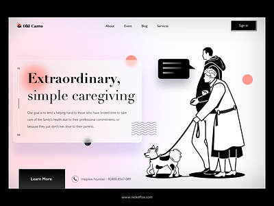 Old-Careo :- Old age care landing page