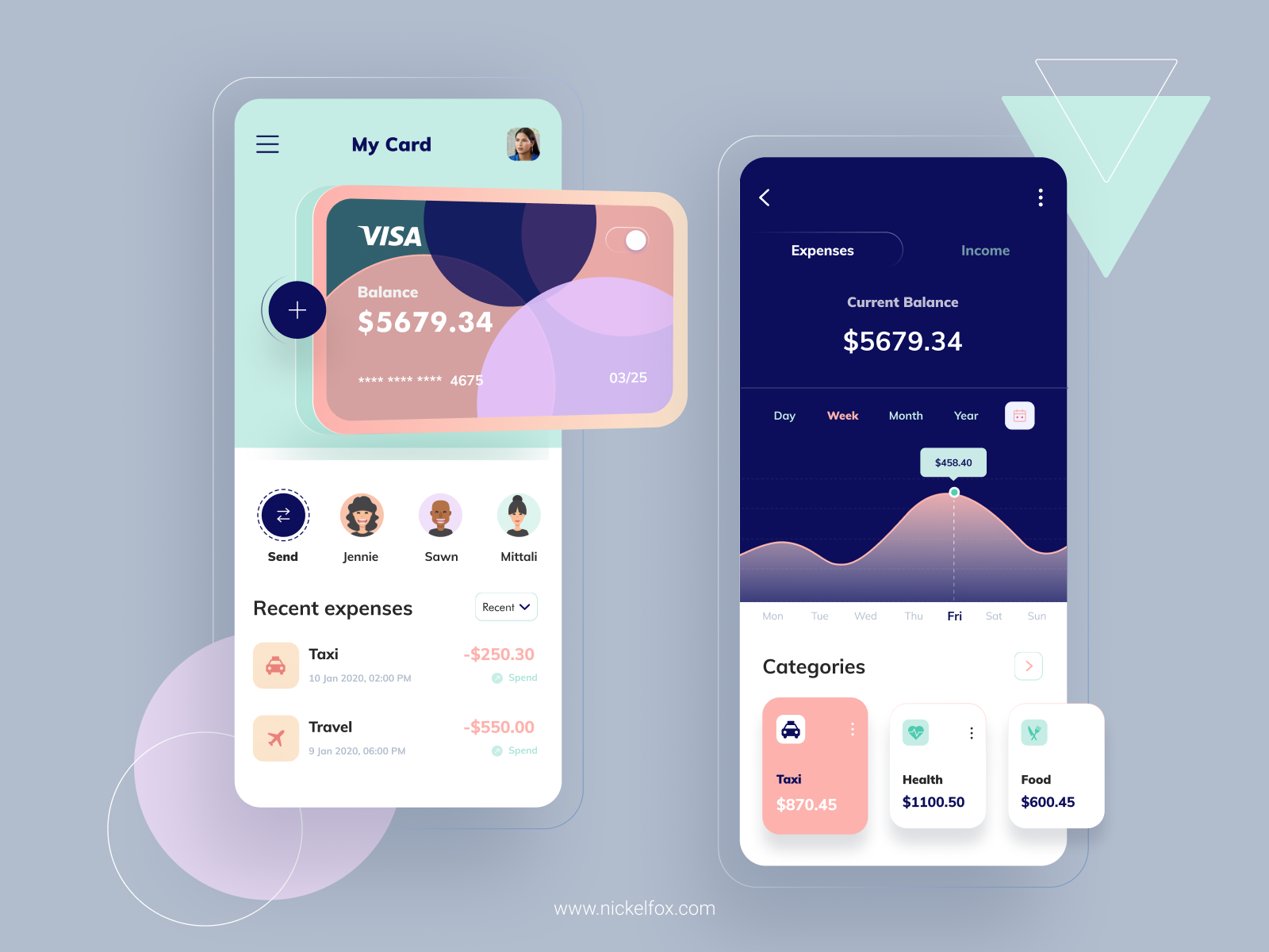 Bank App by Sumit Choudhary for Nickelfox - UI/UX Design on Dribbble