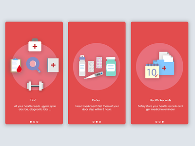 Debut - Onboarding Screen for Medico android app app design design icons ios onboarding screen