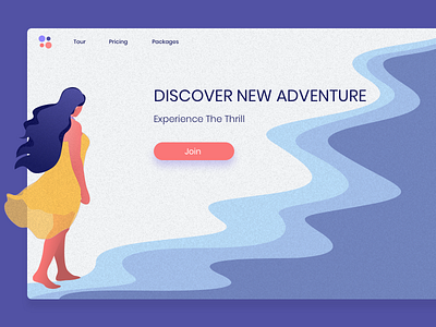 Travel Website color design exploration header hero idea illustration landing page minimal travel ui uidesign ux wanderlust webdesign website