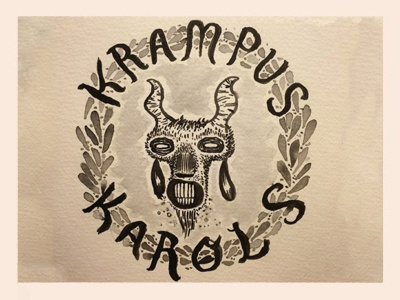 12 Days Of Krampus Day 9 christmas christmas carols krampus the 12 days of krampus wreath