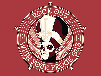 Rock Out With Your Frock Out antichrist devil evil ghost ghost b.c. metal papa emeritus iii pope satan satanic swedish vatican