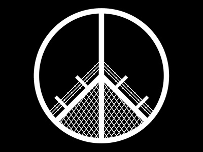 Peace Or Die 60s barbed wire dictatorship facism far out fence incarceration internment camps peace prison