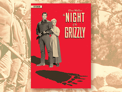 The Night of the Grizzly 60s bear cinema classic clint walker film grizzly paw print western