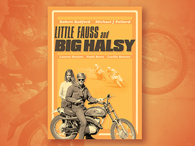 Little Fauss and Big Halsy 70s dirtbike michael j. pollard motorcycles racing rally robert redford