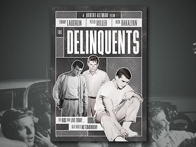 The Delinquents 50s at risk youth black white hooligans robert altman troublemakers vandals