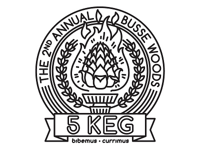 The 2nd Annual Busse Woods 5 Keg alcohol barley beer busse woods drunk forest preserve hops medal olympics race running torch