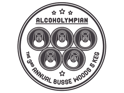 The 3rd Annual Busse Woods 5 Keg alcohol can drunk keg marathon medal olympics running