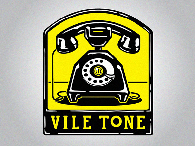 Vile Tone creepy dial tone eyeball number operator rotary phone sinister spying surreal surveillance telephone unlisted