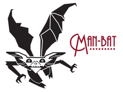 Man-Bat art deco batman cards comic book comic books comics deck man bat man bat manbat monster villain wings