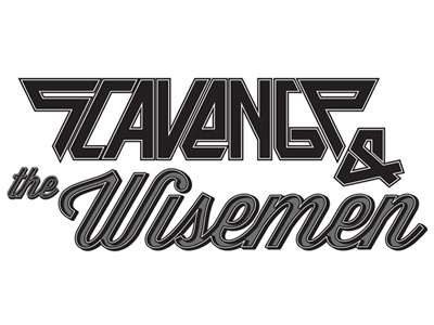 Scavange & The Wisemen band comedy comedy bang bang earwolf logo music podcast type vector